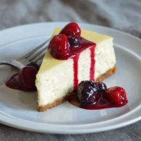 Baked Cheese Cake Slice (With fruit topping)