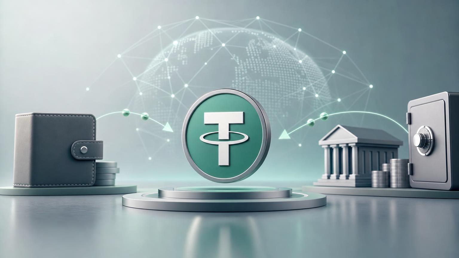 A beginner checks the USDT asset, TRC-20 network, recipient address, exchange fee and transaction status before confirming a transfer.